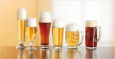 Biergläser, Pilsgläser und Weizenbiergläser