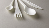 Einwegbesteck aus Biokunststoff