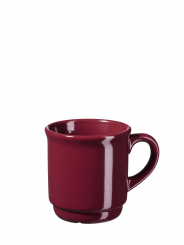 Glühweinbecher 0,2l bordeaux Tirol mit Inneneichstrich 0,2l und Druck 