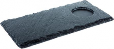 Naturschieferplatte 25x12 cm mit Absatz 5,5 cm APS 