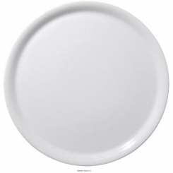 Pizzateller 35 cm Napoli Uni weiß Saturnia 