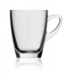 Kenia Glastasse 32cl geeicht 0,2l/0,25l mit Druck 