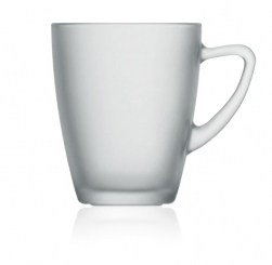 Lira Glastasse satiniert 30cl geeicht 0,2l/0,25l mit Druck 