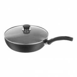 Schmorpfanne mit Glasdeckel Serie Bologna Granitium Ballarini 