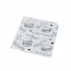 Burger Tüten, 13,5 x 13 cm, weiss, 1.000 Stück  