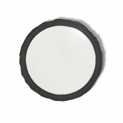 Teller flach Coupe schwarz 25cm Limits von Comas 