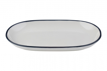 Platte oval Magnus 14 x 9 cm Modest Navy ID Fine 