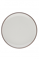 Teller flach Lona 27 cm Modest Brown ID Fine 