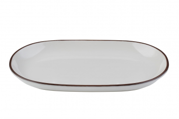 Platte oval Magnus 28 x 18 cm Modest Brown ID Fine 