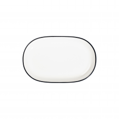 Platte oval Magnus 33 x 21 cm Modest Black ID Fine 