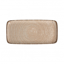 Teller rechteckig Quadro 34 x 16 cm Mocha ID Fine 
