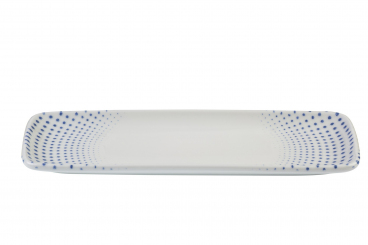 Teller rechteckig Quadro 30 x 11 cm Harmony Blue ID Fine 