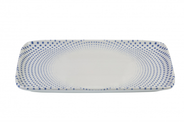 Teller rechteckig Quadro 33 x 23 cm Harmony Blue ID Fine 