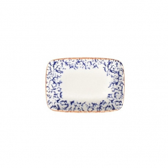 Platte rechteckig Quadro 14 x 10 cm Venecia Navy ID Fine 