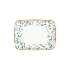 Teller rechteckig Quadro 27 x 20 cm Venecia Green ID Fine 