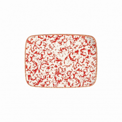 Platte rechteckig Quadro 27 x 20 cm Venecia Maroon ID Fine 