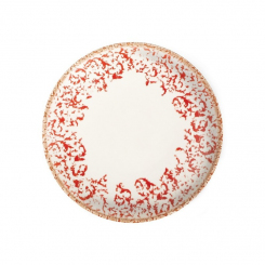 Teller tief mit Fahne Valle 30 cm Venecia Maroon ID Fine 