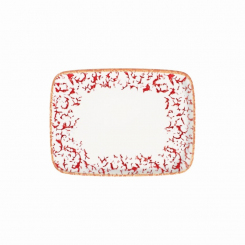 Teller rechteckig Quadro 27 x 20 cm Venecia Maroon ID Fine 