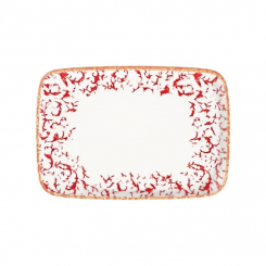 Platte rechteckig Quadro 33 x 23 cm Venecia Maroon ID Fine 