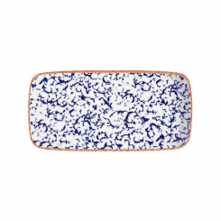 Platte rechteckig Quadro 34 x 16 cm Venecia Navy ID Fine 