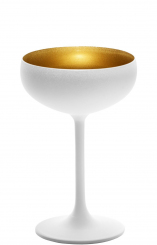 Sektschale weiß matt/gold Elements Olympic Stölzle ab 6 Stück 