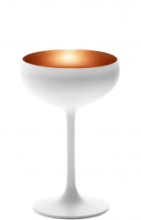 Sektschale weiß matt/bronze Elements Olympic Stölzle ab 6 Stück 