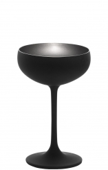 Sektschale schwarz matt/silber Elements Olympic Stölzle ab 6 Stück 