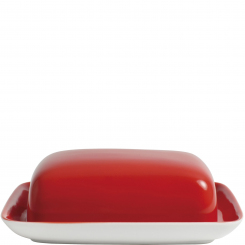Kopie von Butterdose eckig cherry red Pronto Colore KAHLA #1 