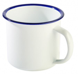 Henkelbecher "Enamelware" APS weiß