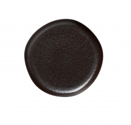 Teller flach 28cm Rockzzero Organic Metallic Brown 