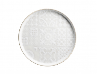 Dessertteller 22cm Uno Weiss Traditional Tiles Mäser 