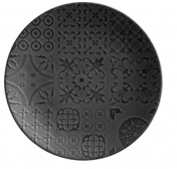 Platzteller 33cm Schwarz Traditional Tiles Mäser 