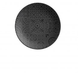 Dessertteller 21cm Schwarz Traditional Tiles Mäser 