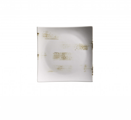 Teller quadratisch 21 cm weiß Porzellan Derby Mäser 