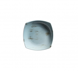 Schüssel eckig 19,2 cm hellblau Porzellan Derby Mäser 