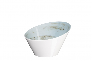 Schüssel konisch hoch 26 cm hellblau Porzellan Derby Mäser 