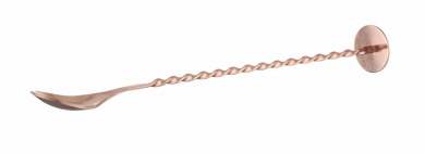 Barlöffel mit Stössel verkupfert BarUp Hendi 