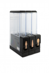 Kunsstoffbesteckspender mit 3 Kassetten von Woodlery 
