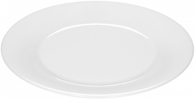 Teller flach mit Fahne 23 cm Avantgarde Bauscher 