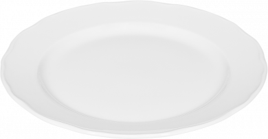 Teller flach mit Fahne 25 cm Marie Christine Bauscher 