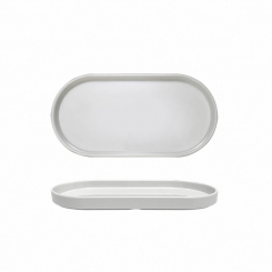 Teller oval mit Rand 200 x 99 x 19 mm Rim Line von Q Squared 