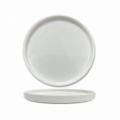 Teller rund mit Rand 255 x 255 x 20 mm Rim Line von Q Squared 