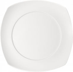 Teller flach viereckig mit Fahne 27 cm Options Bauscher 