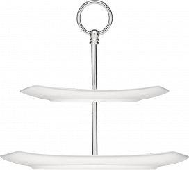 Etagere 2-fach Teller viereckig coup Options Bauscher 