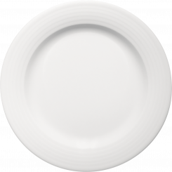 Teller flach mit Fahne 31 cm Dialog Bauscher 