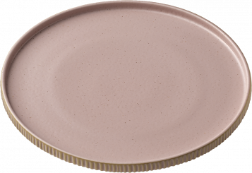 Teller flach rund mit Rand 21 cm Nara Rosé Playground 