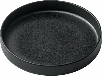 Teller tief mit Rand 24 cm Nara Schwarz Playground 