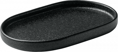 Platte oval 18 cm Nara Schwarz Playground 