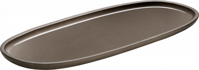 Platte oval coup 35 x 15 cm Renew Taupe Playground 