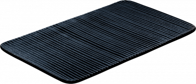 Platte rechteckig Relief 30 x 18 cm Nara Schwarz Playground 